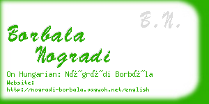 borbala nogradi business card